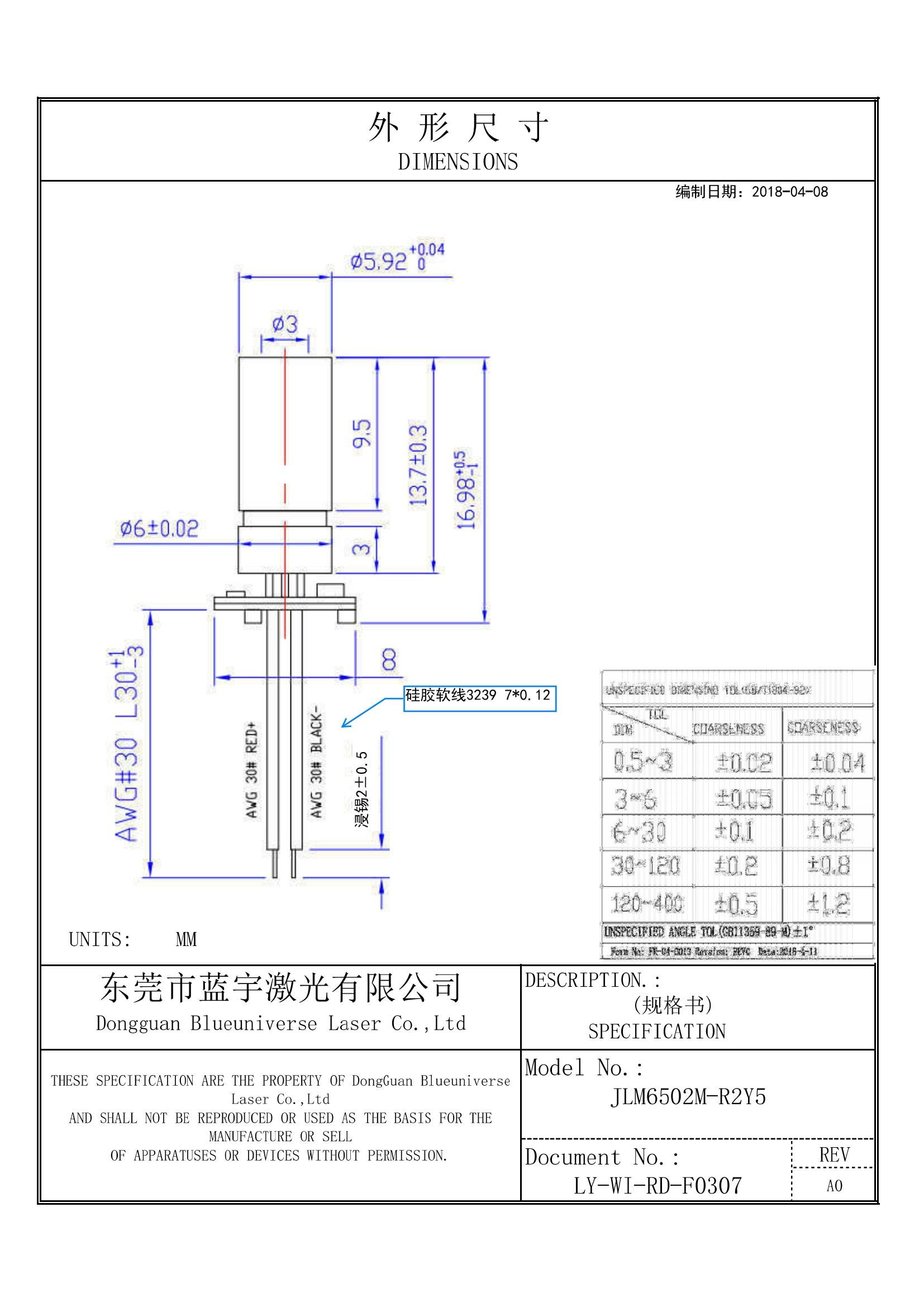 Red Dot Laser Module